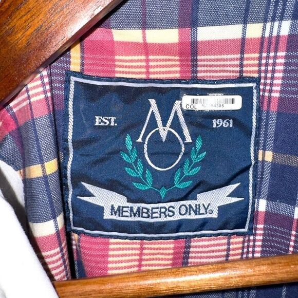 Members Only 90s Green Full Zip Bomber Jacket Sz L - Picture 2 of 10